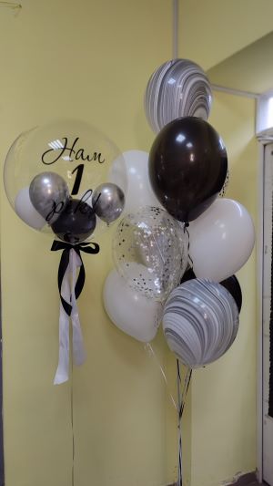 Фонтани з кульок з індивідуальними та готовими написами